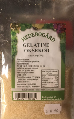 Gelatine Oksekjøtt