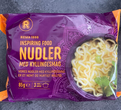 Nudler med kyllingesmag