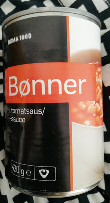 Bønner i tomatsaus front packaging