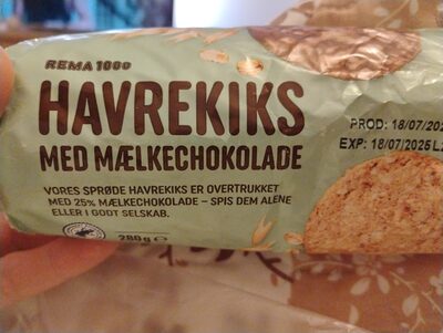 Havrekiks Med Chokolade