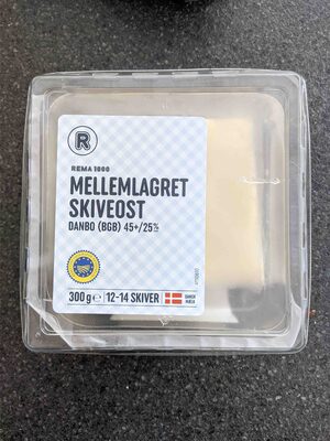 mellemlagret skiveost