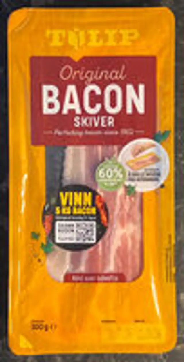 Bacon i skiver, røkt