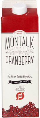 Cranberry Drikk Økologisk 1l Montauk front packaging