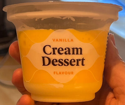 Vaniljepudding med krem