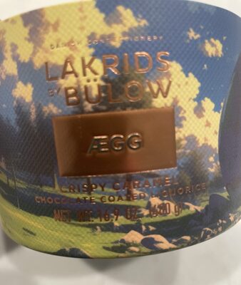 Crispy Carmel lakrids front packaging