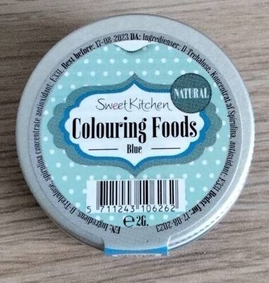 Colouring foods blue ingredients label