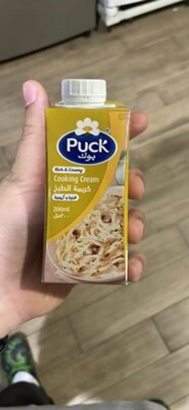 Cooking Cream front packaging