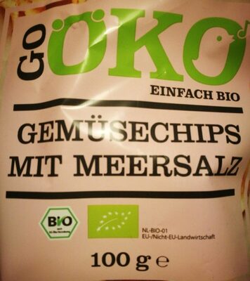 Gemüsechips mit Meersalz front packaging
