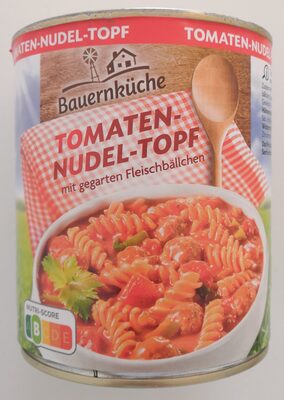 Tomaten Nudeltopf mit Fleischbällchen