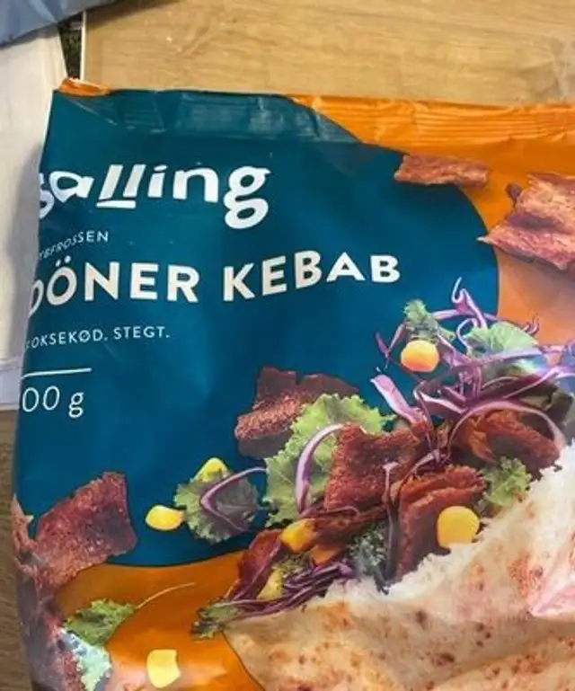 Doner kebab front packaging