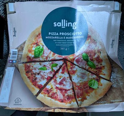 Pizza prosciutto - mozzarella e mascarpone