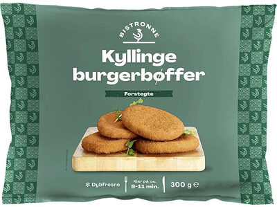 Panerede Kyllinge Burgerbøffer
