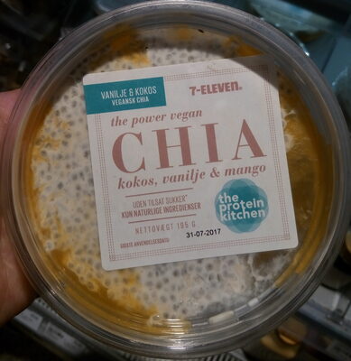Chia kokos, vanilje & mango