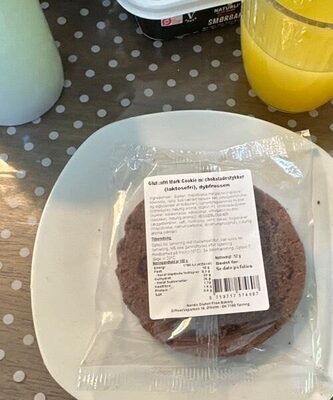 Glutenfri Mørk Cookie /m Chokoladestykker (laktosefri), dybfrossen