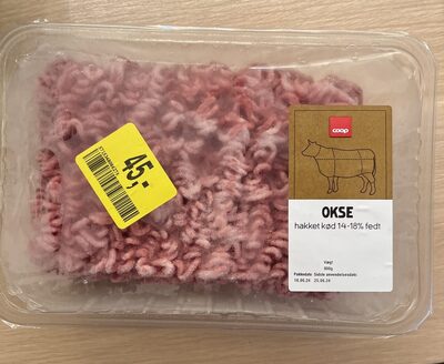 Hakket Oksekød 14-18%