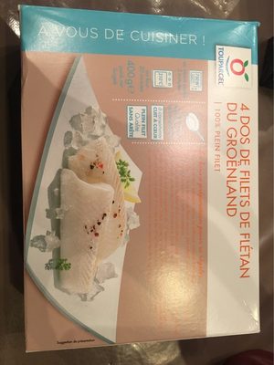 Dos de filets de flétan du Groënland