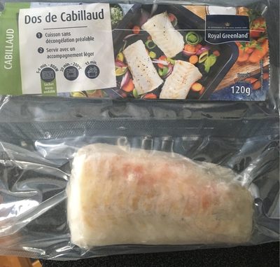 Dos de cabillaud front packaging