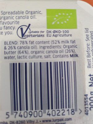 Spreadable front packaging