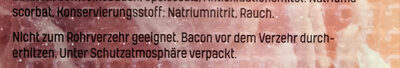 Original Bacon Scheiben ingredients label