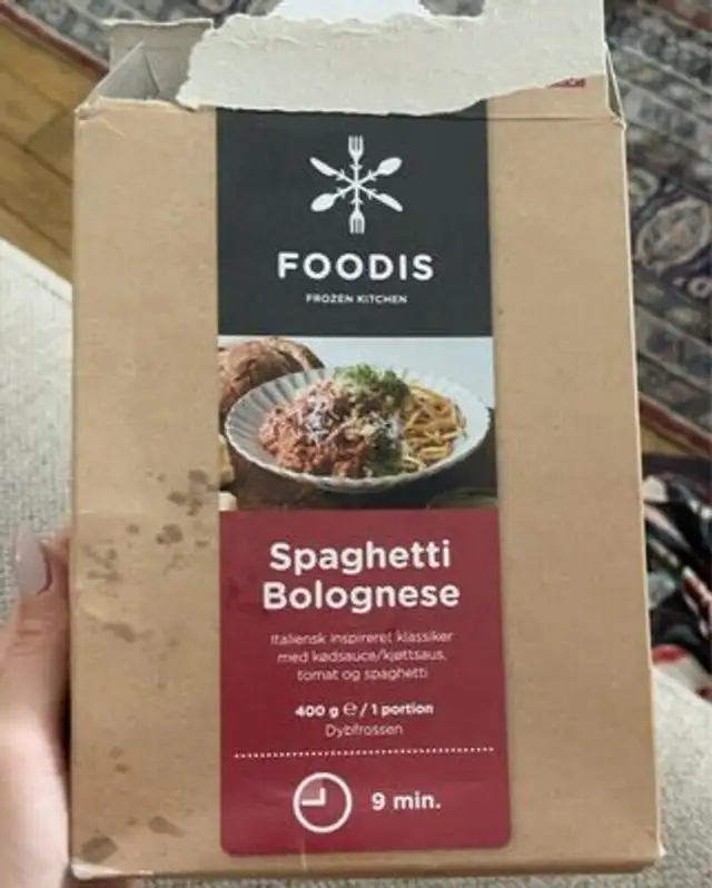 Spaghetti Bolognaise front packaging