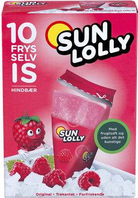 Sun Lolly Bringebær 10pk