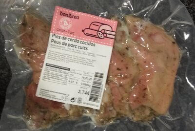 Pies de cerdo cocidos
