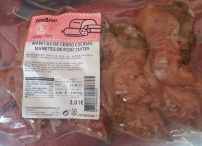 Manitas de cerdo cocidas