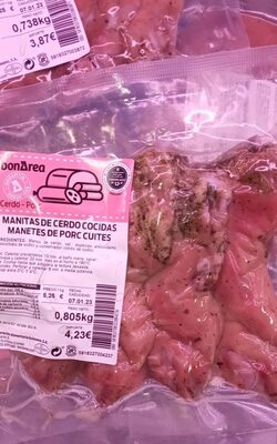 Manitas de cerdo cocidas