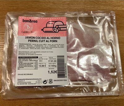 Jamón cocido al horno