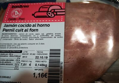 Jamón cocido al horno