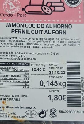 Jamon cocido al horno