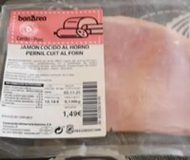 Jamón cocido al horno