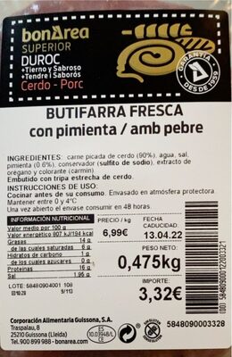 Butifarra fresca