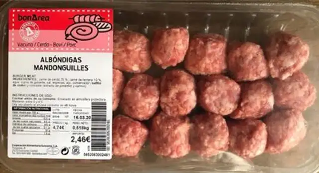 Albóndigas front packaging