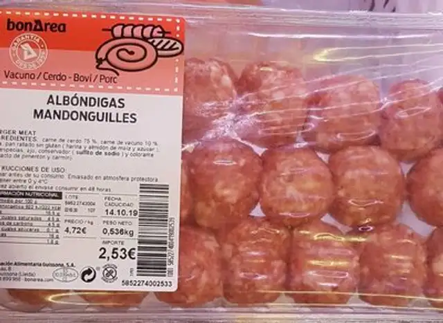 Albóndigas front packaging