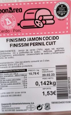 Finísimo jamón cocido