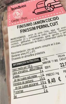 FINISIMO JAMON COCIDO