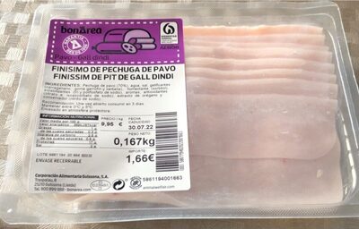 Finísimo de oechuga de pavo