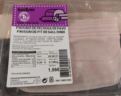 Finisimo de pechuga de pavo