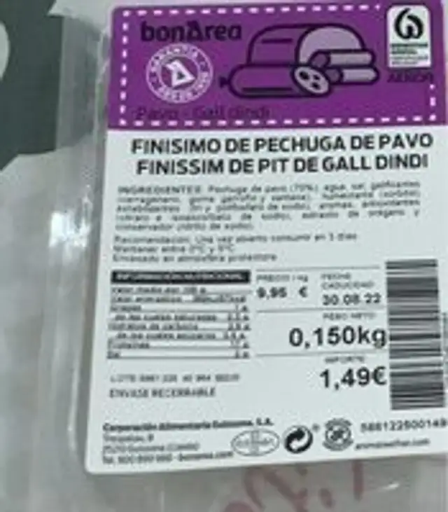 Finisimo de pechuga de pavo