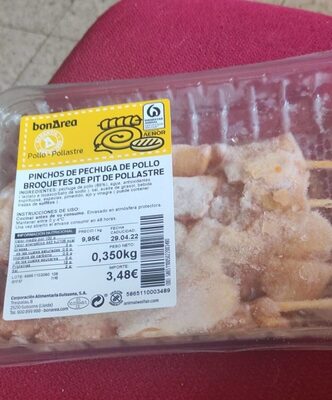 Pinchos de pechuga de pollo