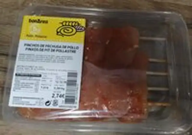 Pinchos pechuga de pollo