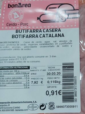 Butifarra casera