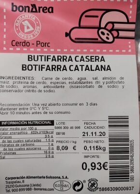Butifarra catalana