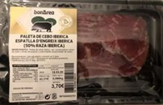 Paleta de cebo iberica