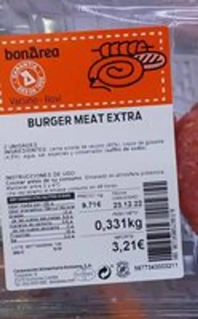 Burger Meat extra