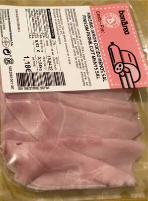 Finisimo jamón cocido menos sal