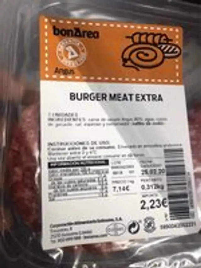 Burger meat extra