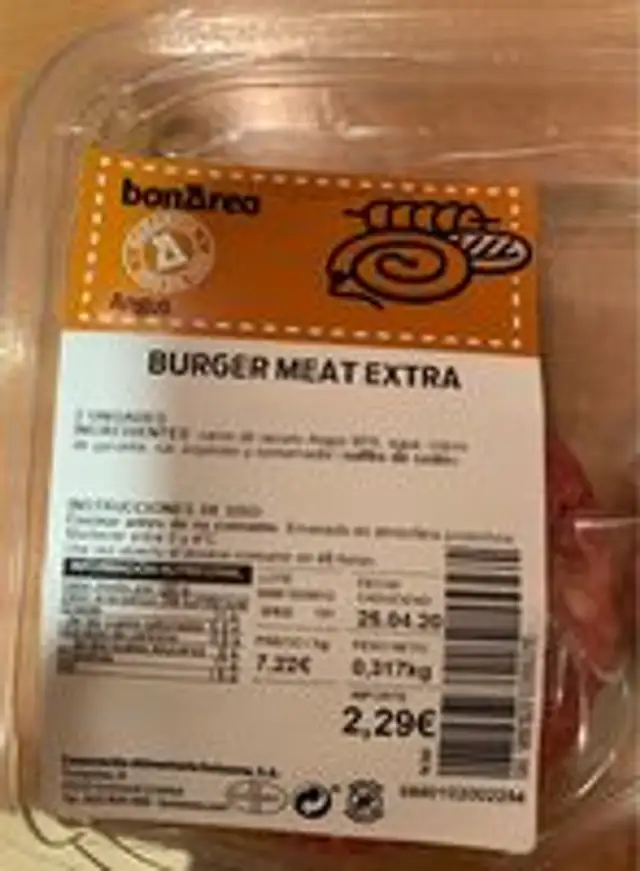 Burguer meat extra