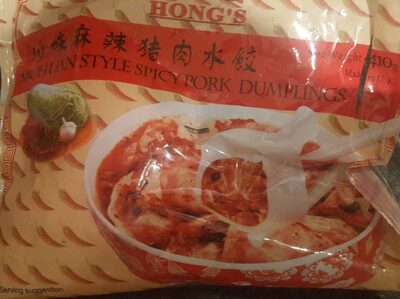 Hong's Sichuan Style Spicy Pork Dumplings front packaging